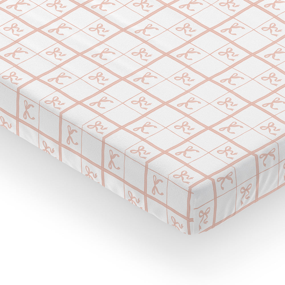 Cotton Crib Sheet - Ribbonette – Sunday Linens