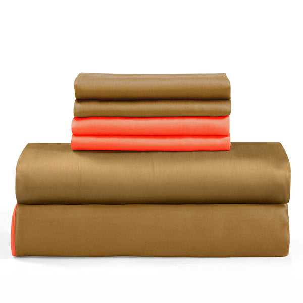 TENCEL™ Bedding Bundle - Burnt Orange/Olive