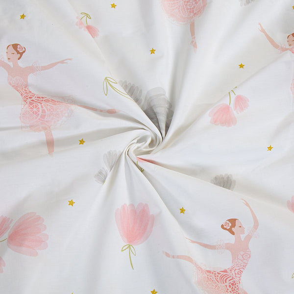 Cotton Crib Sheet - Ballerina