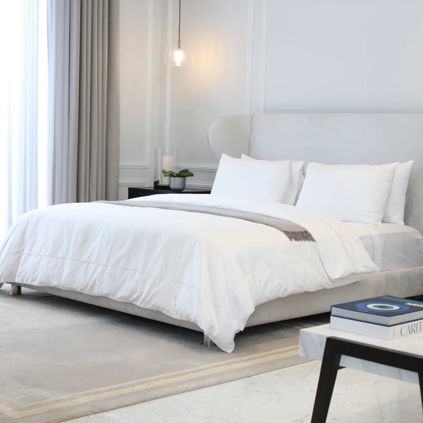 Embroidered Sateen Bedding Bundle