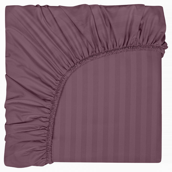 Oxford Stripes - Fitted Set - Plum