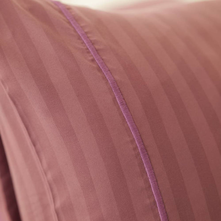 Oxford Stripes - Duvet Cover Set - Plum
